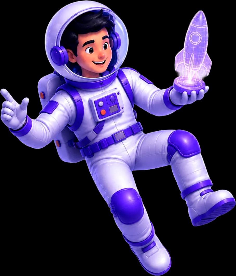 João, personagem da UniversoWeb, apresenta uma ideia para website